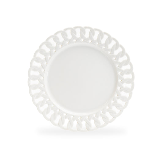 White Heirloom Fine Porcelain Dessert Plate