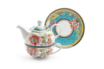 Emperor's Garden Fine Porcelain Tea For One Set