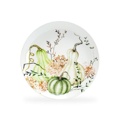 Fall Pumpkins Green Harvest Dessert / Salad Plate - Design A