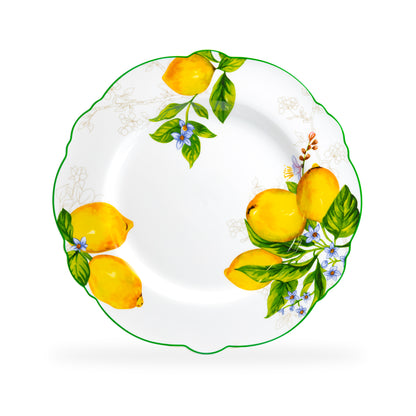 Lemon Garden Fine Porcelain Dinner Plate