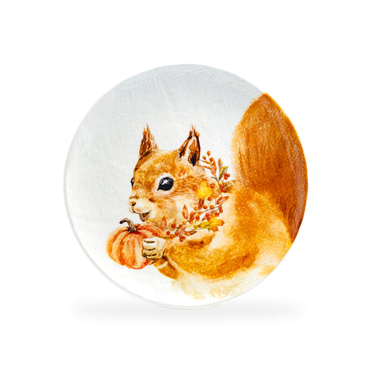 Happy Squirrel Dessert / Salad Plate