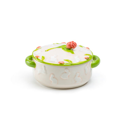 Garden Tulip Bunny Mini Candy Jar