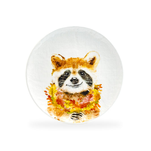 Happy Raccoon Dessert / Salad Plate