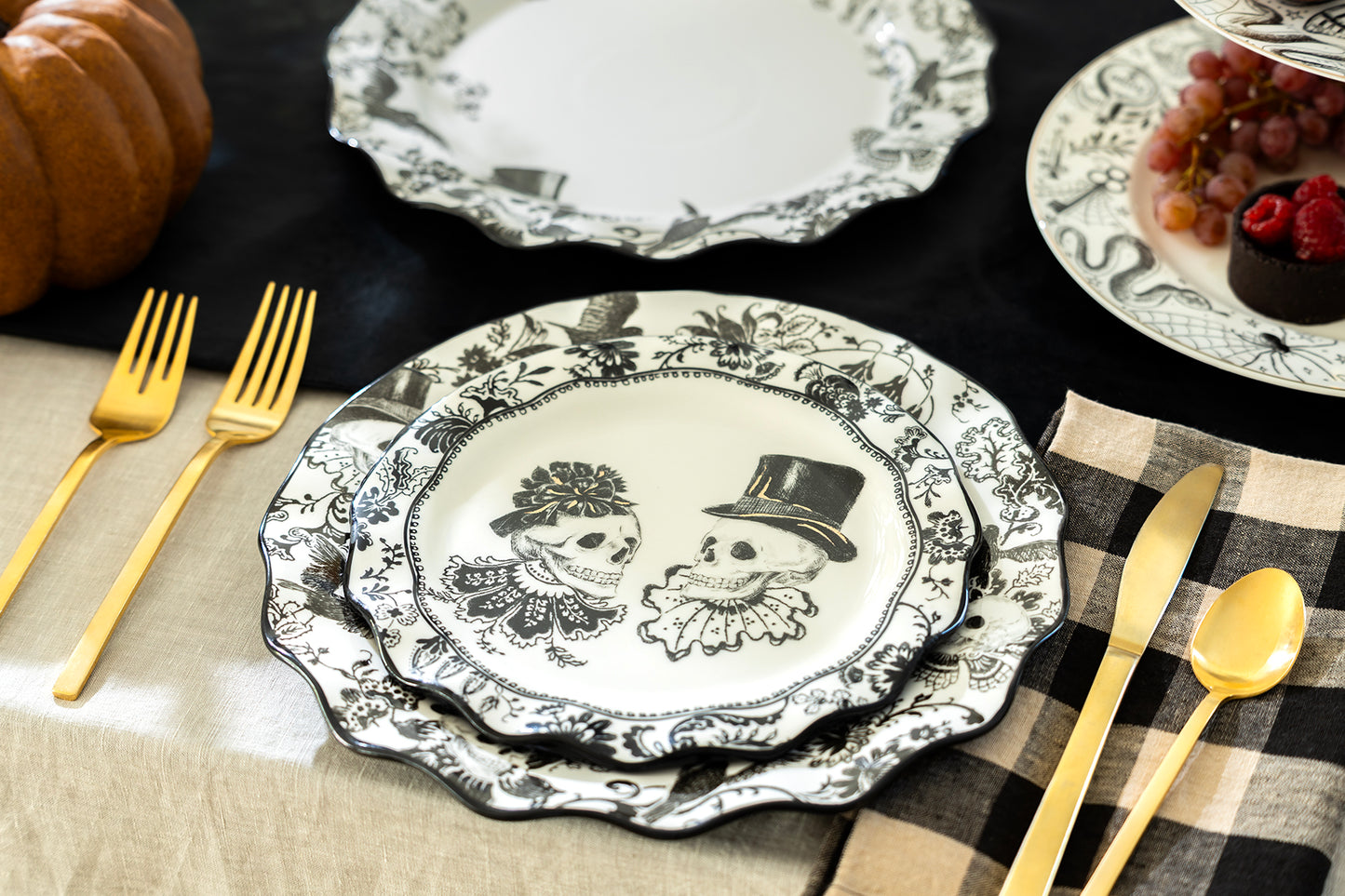 Halloween Midnight Gothic Dinner Plate
