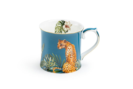 Tropical Leopard Fine Porcelain Mug