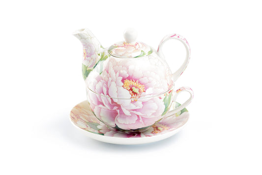 Empire Peony Fine Porcelain Tea For One Set