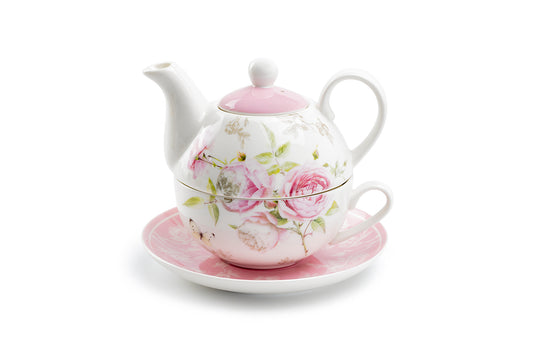 Beau Rose Fine Porcelain Tea For One Set