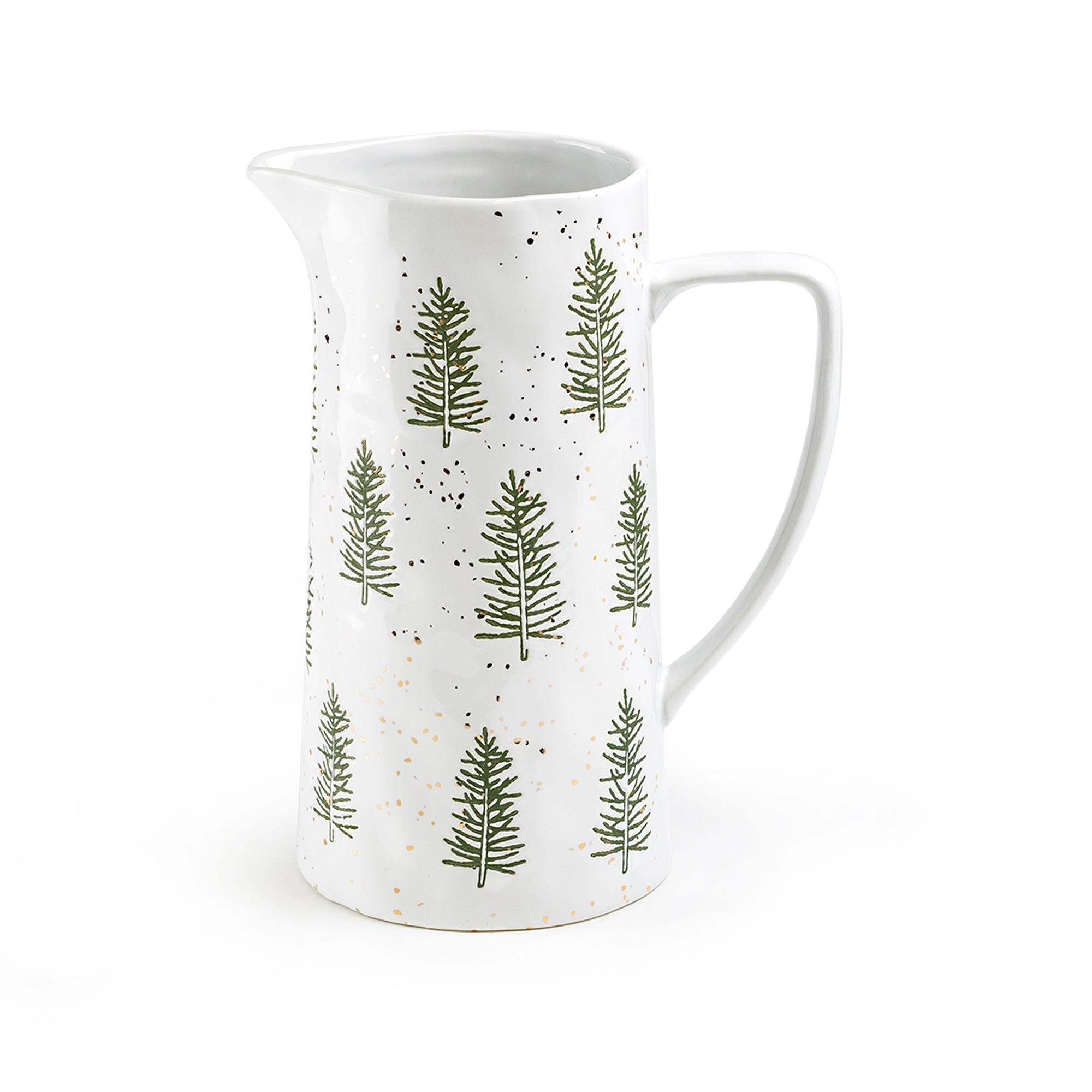 Tree Pitcher Potter's Studio Snowy Pine Trees Pitcher – Grace Teaware