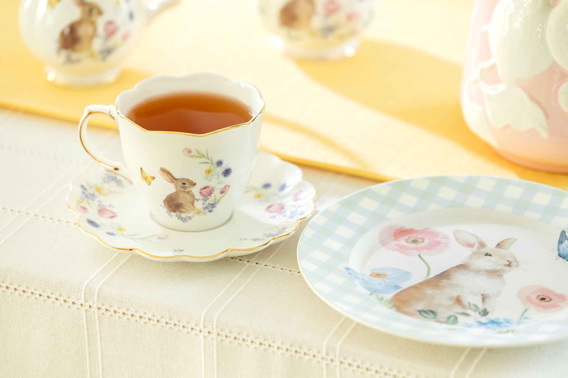Meadow Bunny Fine Porcelain Cup and Saucer – Grace Teaware
