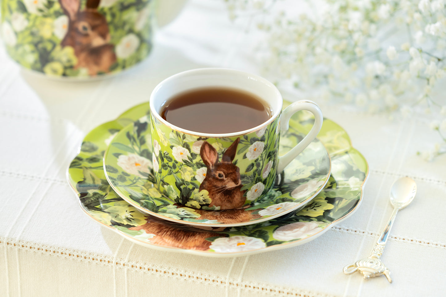 Bunny in Bloom Fine Porcelain Tea Set