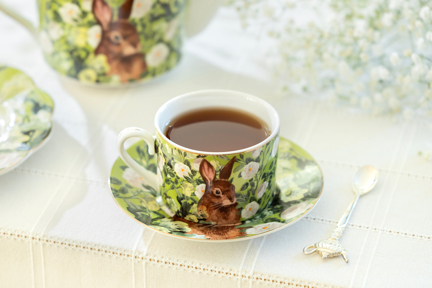 Bunny in Bloom Fine Porcelain Tea Set