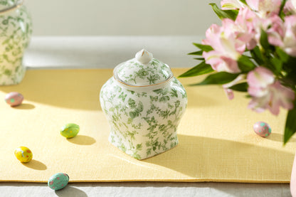 Greeny Garden Fine Porcelain 6.5" Tall Medium Size Canister