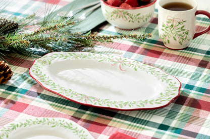 Holly Garland Serving Platter