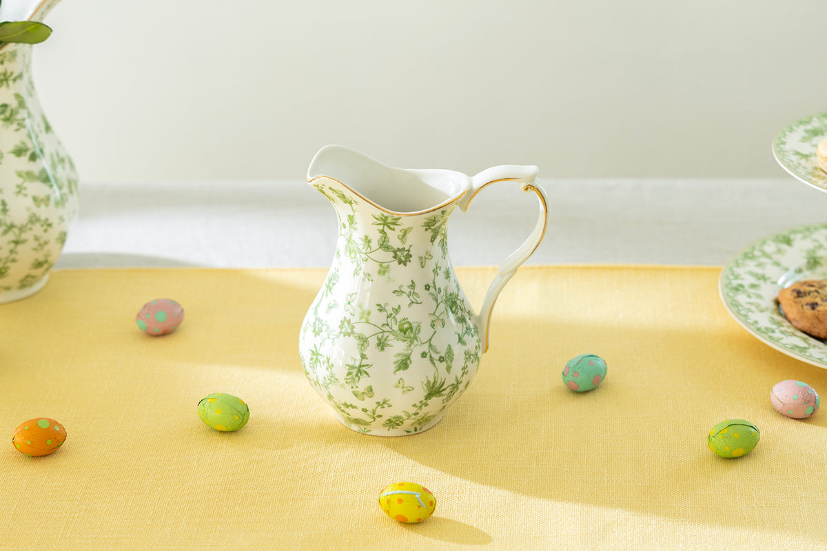 Fine Pitcher Greeny Garden Fine Porcelain 7