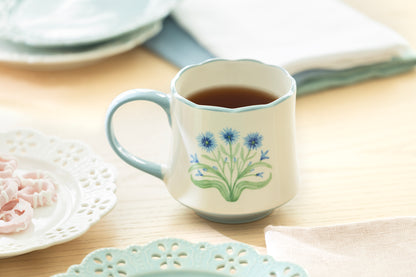 Blue Folk Bloom Mug