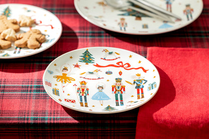 Nutcracker Wonderland Fine Porcelain Dessert Plate