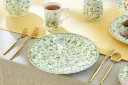 Greeny Garden Fine Porcelain Dinner Plate