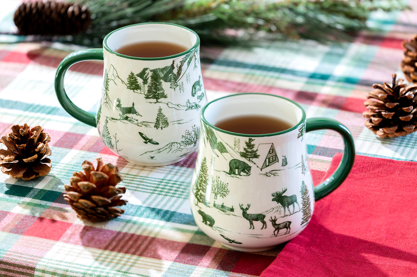 Green Wildwood Winter Mug