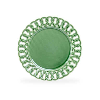 Green Heirloom Fine Porcelain Dessert Plate