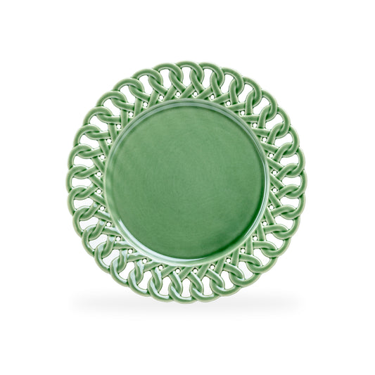 Green Heirloom Fine Porcelain Dessert Plate