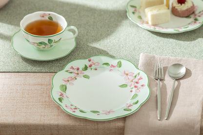 Apple Blossom Bone China Dessert Plate