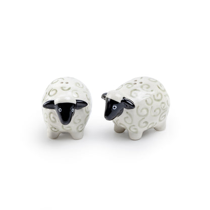 Farmhouse Sheep Ceramic Salt and Pepper Shaker Set
