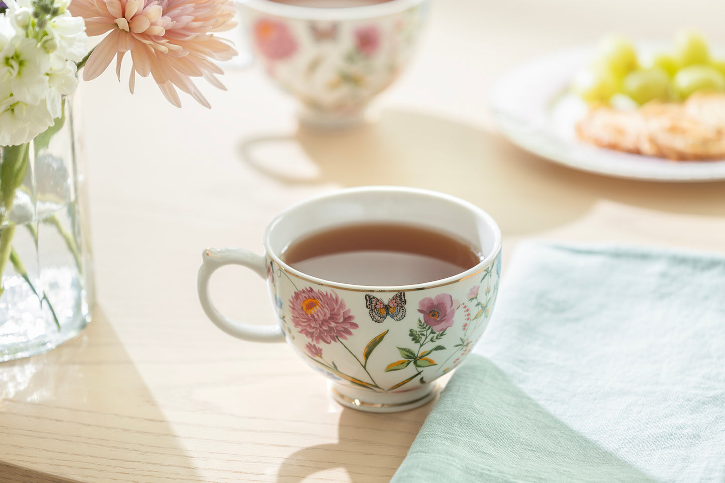 Butterfly Garden Fine Porcelain Latte Mug
