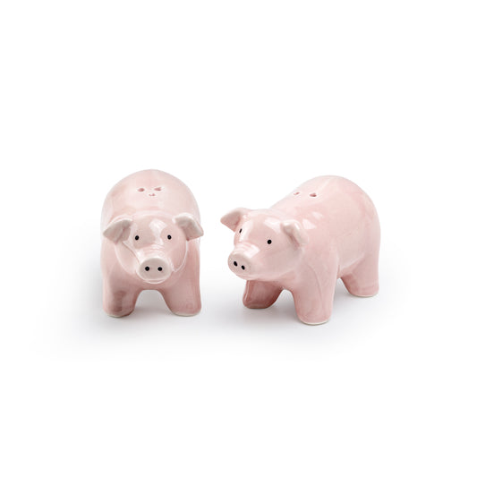 Farmhouse Pig Ceramic Salt and Pepper Shaker Set