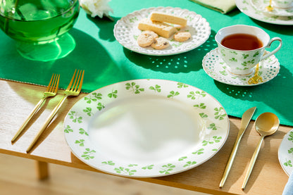 Shamrock Fine Porcelain Dinner Plate