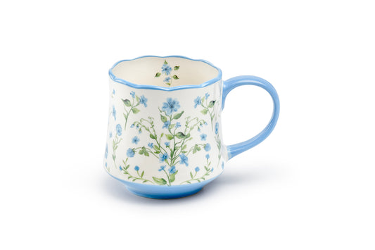 Blue Wild Floral Mug