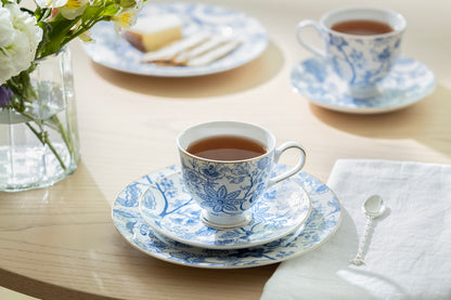 Blue Blossom Fine Porcelain Tea Cup and Saucer
