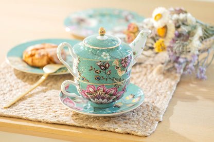 Peacock Lotus Garden Green Tea For One Set