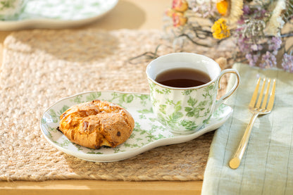 Greeny Garden Fine Porcelain Tea Snack Set