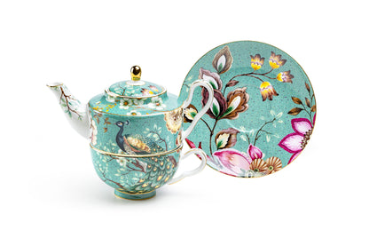 Peacock Lotus Garden Green Tea For One Set