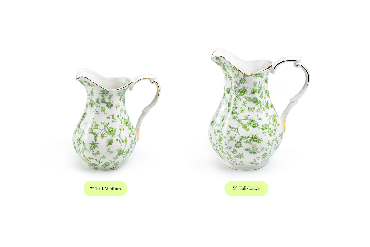 Fine Pitcher Greeny Garden Fine Porcelain 7