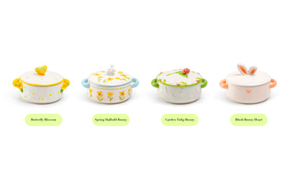 Garden Tulip Bunny Mini Candy Jar