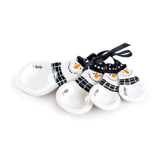 Happy Snowmen 4-Piece Measuring Spoon Set