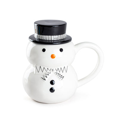 Snowman Coffee Mug with Lid