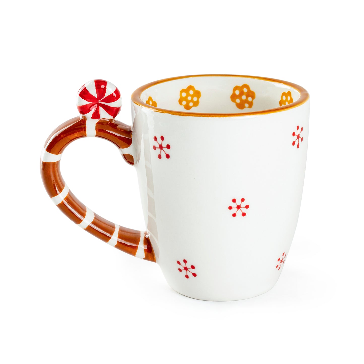 Christmas Snowman Candy Cane Mug