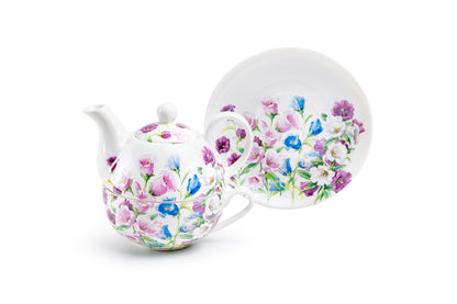 Bellflower Bliss Fine Porcelain Tea For One Set