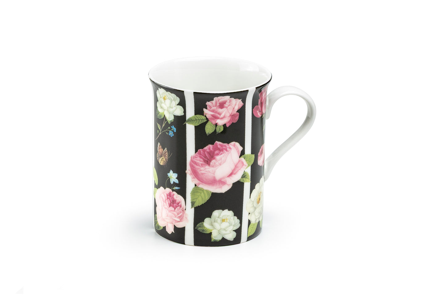 Blossom Lane Stripe Bone China Mug