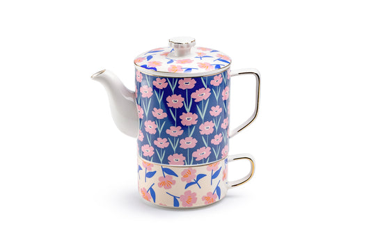 Pink Blossom Tea/Coffee For One Set