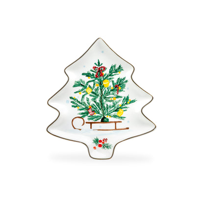 Festive Tree Delight Assorted Dish Set of 4