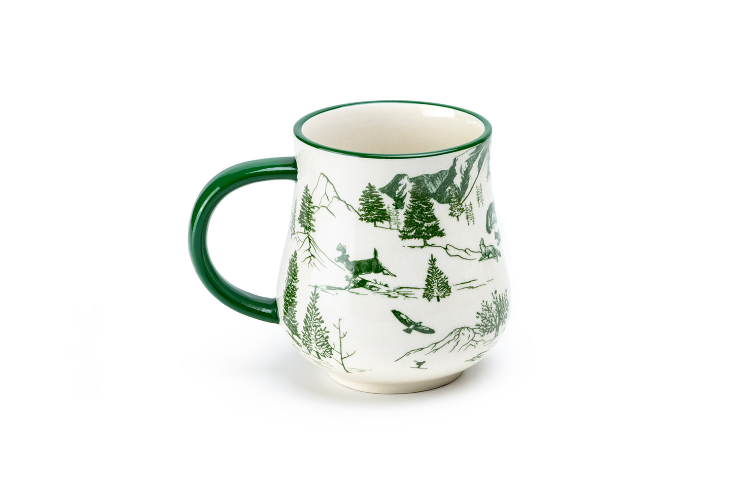 Green Wildwood Winter Mug