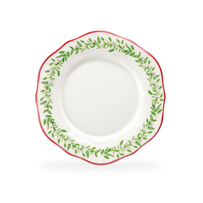 Holly Garland Dessert/Salad Plate