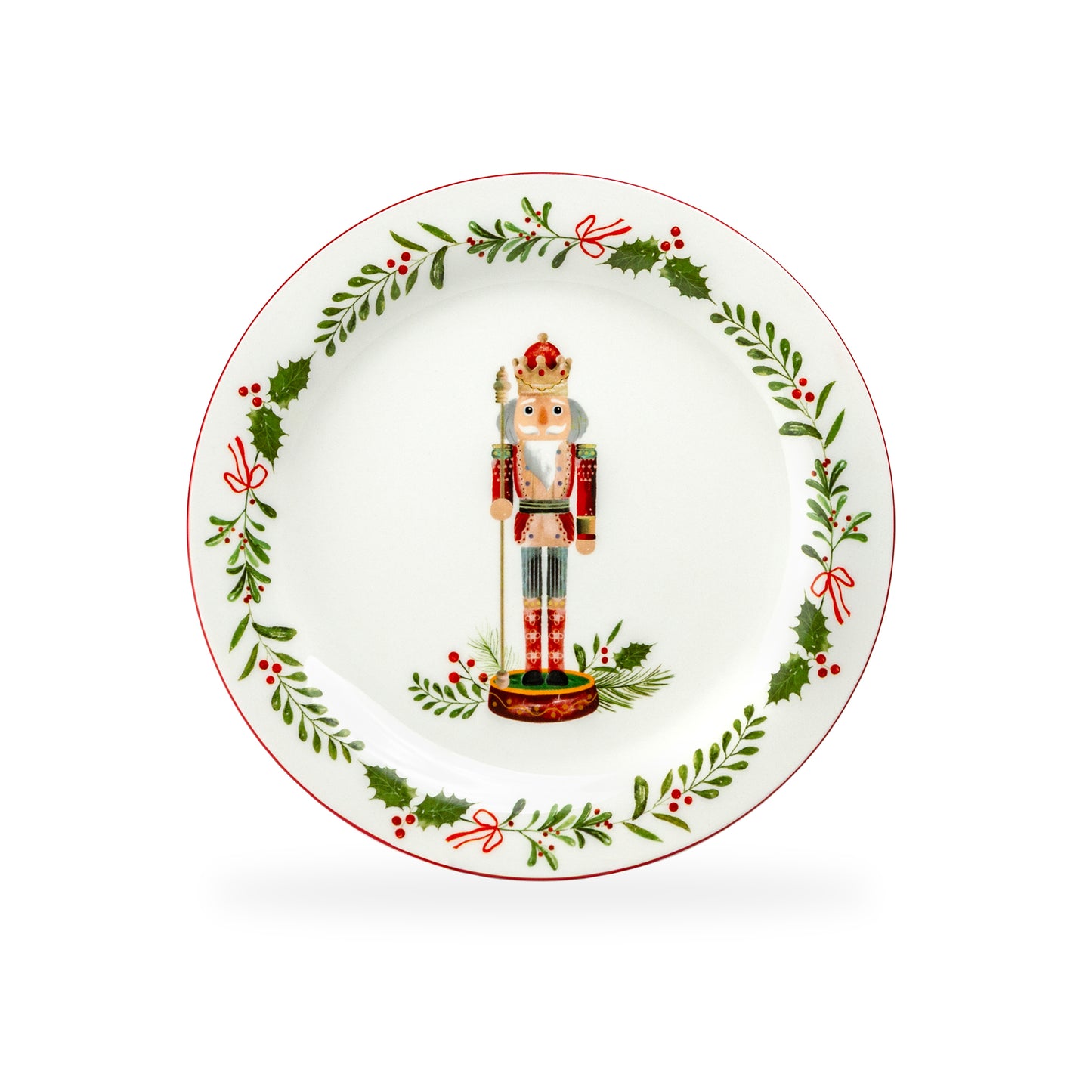 Holiday King Nutcracker Dessert/Salad Plate