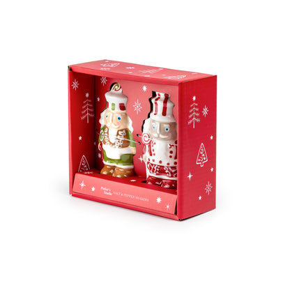 Gift Boxed Holiday Royal Nutcrackers Figurine Salt and Pepper Shaker Set