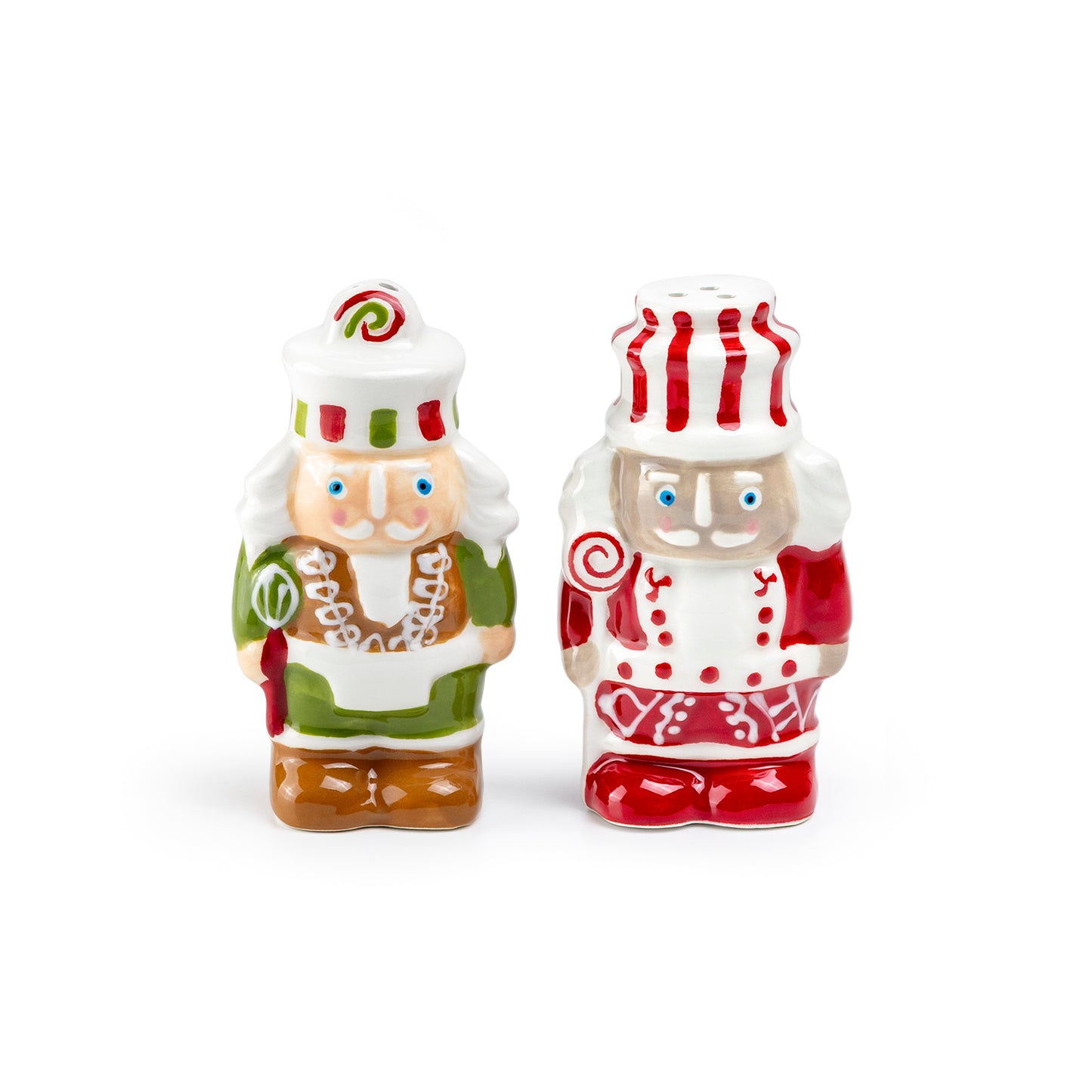 Gift Boxed Holiday Royal Nutcrackers Figurine Salt and Pepper Shaker Set