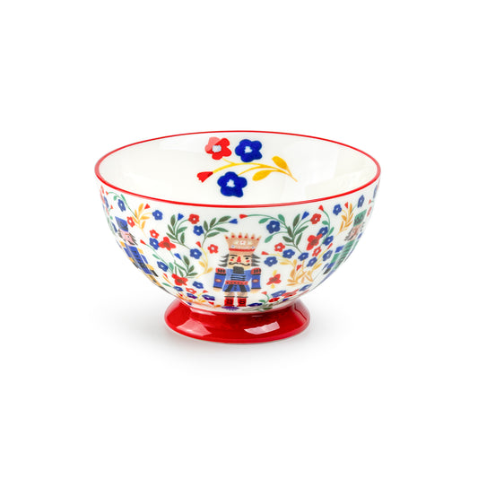 Floral Royal Nutcrackers Fine Porcelain Bowl