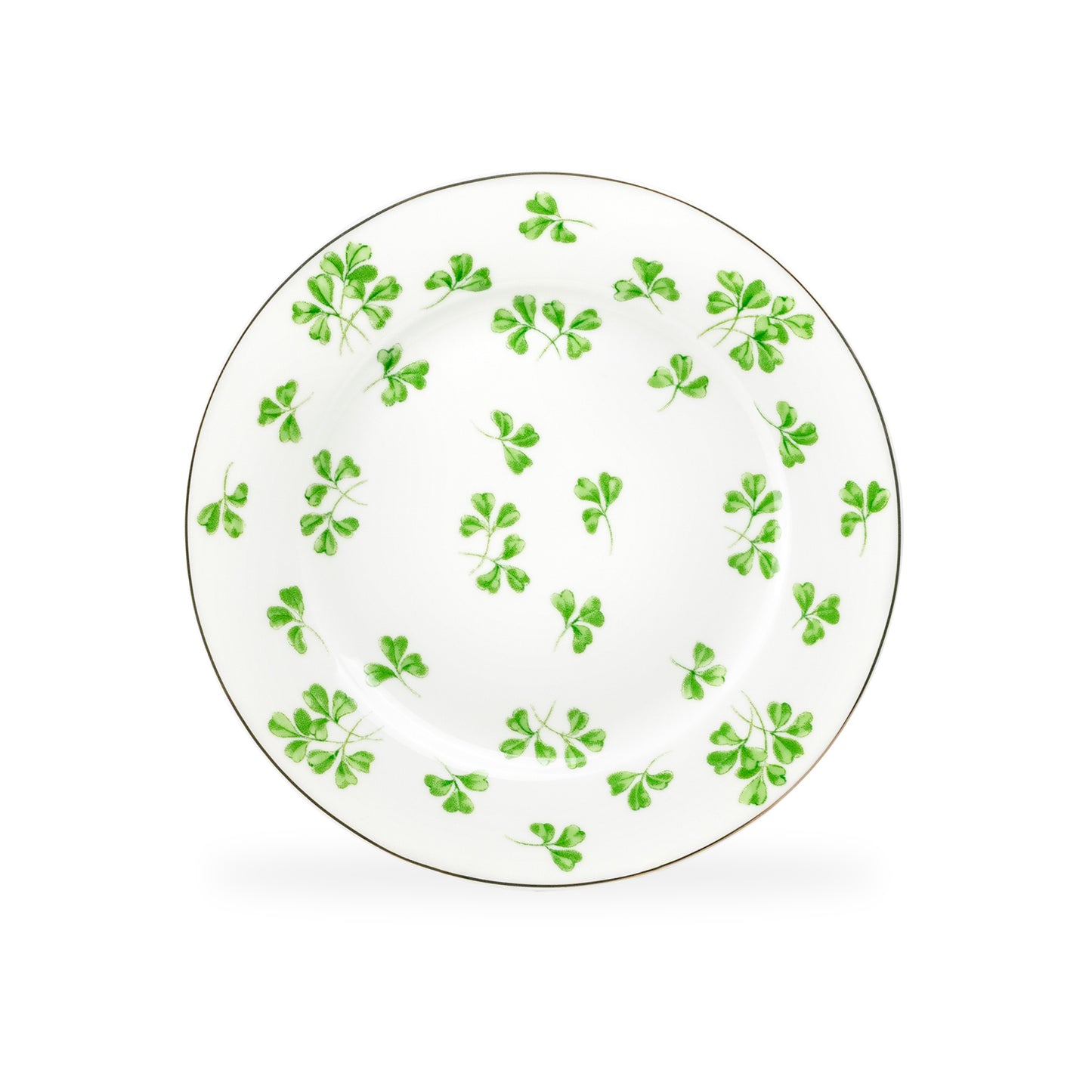 Shamrock Fine Porcelain Dessert Plate